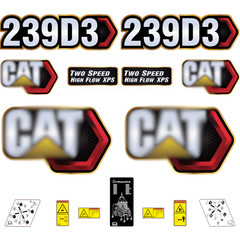Compatible with 239D3 Decal Kit Skid Steer Stickers – Free Shipping – 3M Vinyl