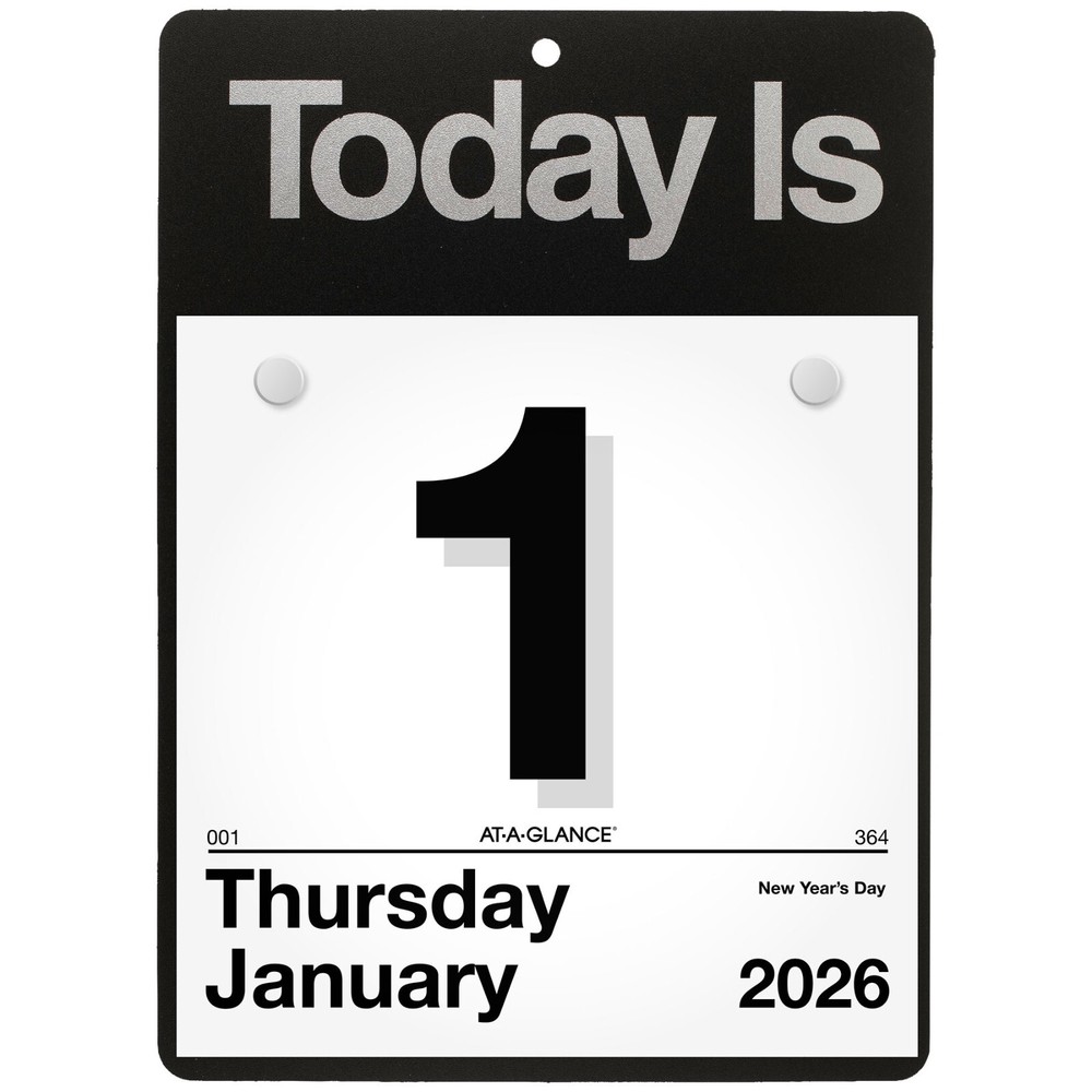 2026 At-A-Glance K1-00 Today Is Tear Off Wall Calendar with Base, 6 x 6″