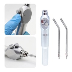 Dental Air Water Spray Triple 3 Way Syringe Handpiece With 2 Nozzles Tips SALE!