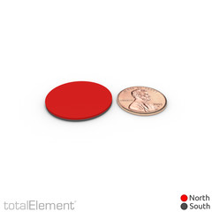 1 x 1/16 Inch Neodymium Rare Earth Disc Magnets N42 with Adhesive (12 Pack)