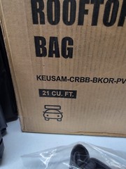 21 Cu.Ft Car Roof Bag Waterproof Roof Top Luggage Bag w/ Anti-Slip Mat NEW