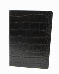 United States Travel Journal 6″ Soft Leather Cover Graphic Image 1995 Croc BROWN