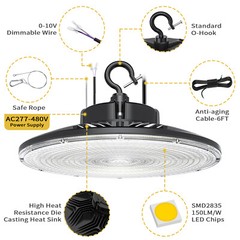 240W 480V UFO LED Shop Lights 5000K High Bay Industrial Lightihng Warehouse Lamp