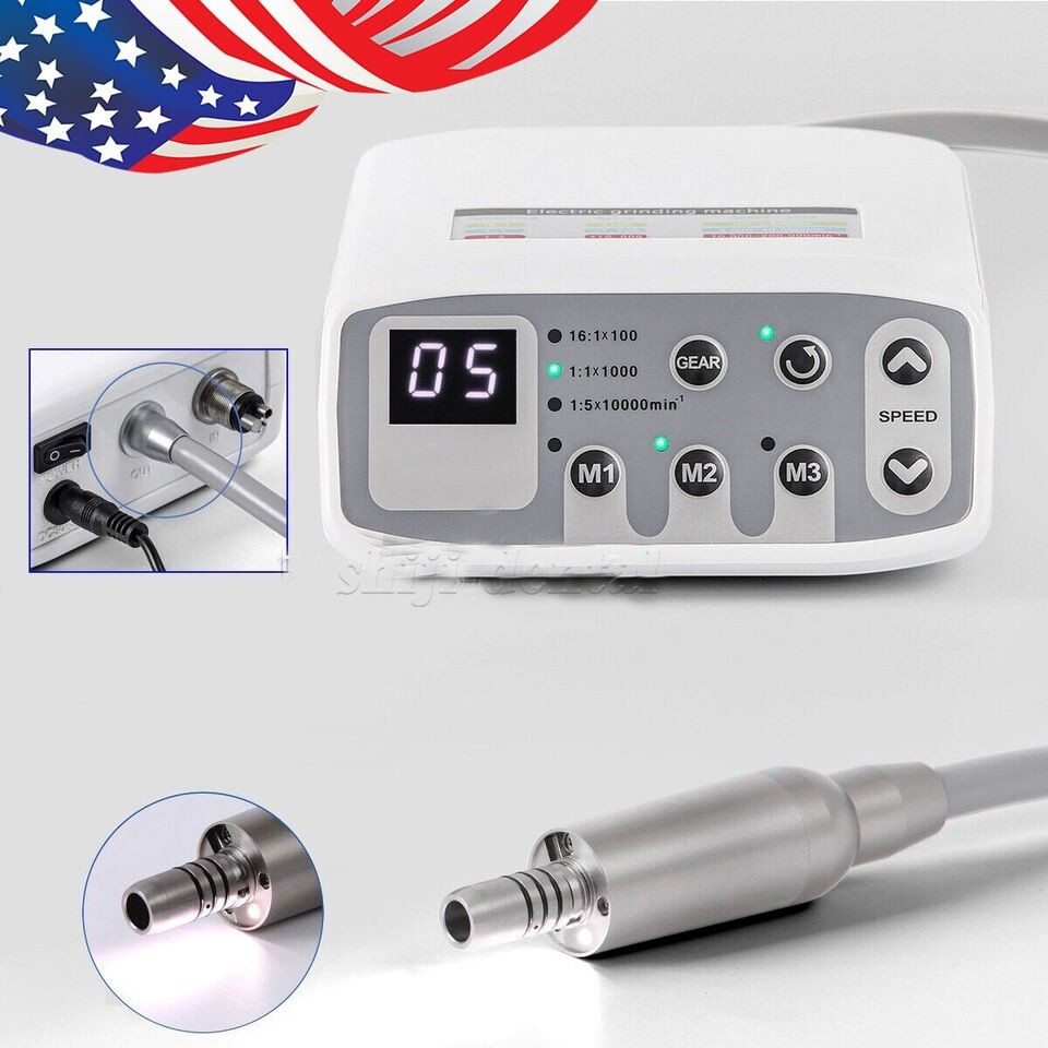 Dental LED Brushless fit 1:1/1:5/16:1 Electric Micro Motor Internal E-type 4H US
