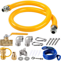 1675Kit48 Safety System Kit, 48″/60″ Commercial Mobile Gas Hose Connector Kit