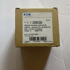 Eaton C25DNC325A 110/120V AC 50/60HZ 25A Contactor