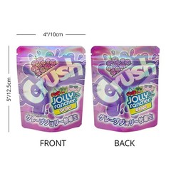 100pcs Cartoon Candy Holographic Mylar Bags 3.5g Smell Proof Zipper Pouches