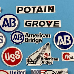 Big Sticker Lot USS United States Steel AB American Bridge Ironworker Carpenter