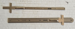 General 6″ Machinist Rulers 1/2″ No. 300 & 1/4″ Depth Gauge Clips