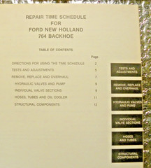 Ford New Holland 764 Backhoe Repair Time Schedule SE 4690 689