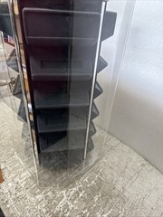 Countertop Acrylic 20 Watch Display Case Manual Spinning Locking Showcase