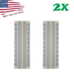 2X MB-102 830 Point Prototype PCB Solderless Breadboards Protoboards US