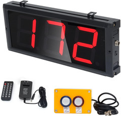 LED Up/Down Counter with Switch Box & Remote Red 4” LED Display (3Digits)