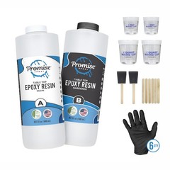 Resin Table Top Epoxy Kit 64 Oz 32 Oz Epoxy And 32 Oz Hardener Set “ Clear Coa