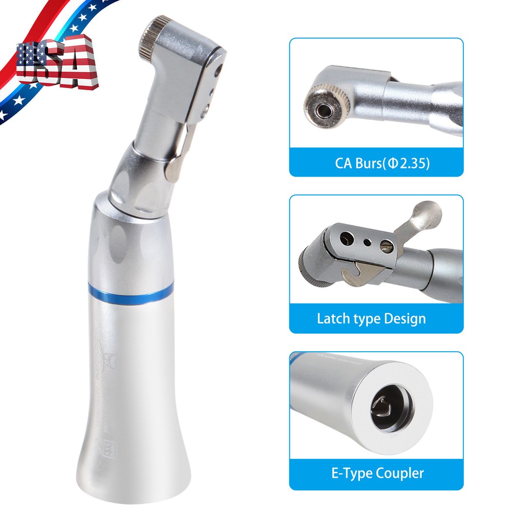 1-10 (Inner Water Spray) Dental Low Speed Push Contra Angle Handpiece fit kav