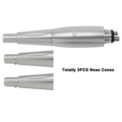 Dental Hygiene Prophy Air Motor Handpiece 3 Nose Cones 4 Holes 360 Degree Swivel