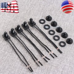 5pcs 12V 4″ Wire Leads Waterproof On-Off Push-Button Switch for Motorcycle Car