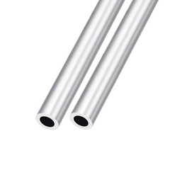 2Pcs 6063 Aluminum Tube 13mm OD x 8mm ID x 300mm L for Home Furnishing