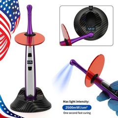 Dental LED Wireless Curing Light Lamp 1 Sec Cure 2500mW/cm2/3000mw/cm²