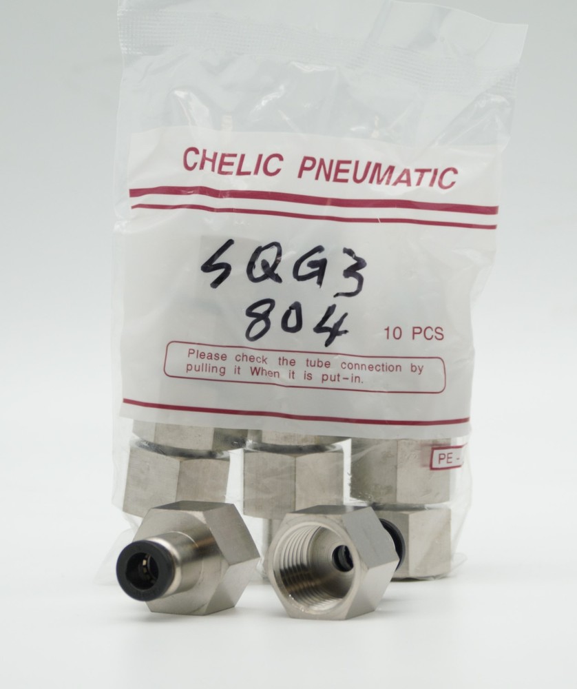 CHELIC SQG3 804 Ø08-1/2″ BSPT Female push to connector Fitting (10 PCS PER BAG)