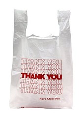 NEW 50 ct PLASTIC SHOPPING BAGS T-SHIRT TYPE, GROCERY WHITE SMALL SIZE BAGS….
