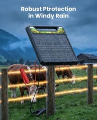 45 Miles Solar Electric Fence Charger Solar Electric Fence for Livestock Horses