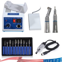 Dental Lab Marathon Micromotor N3 35K RPM Straight Handpiece & 10x Burs 2.35mm