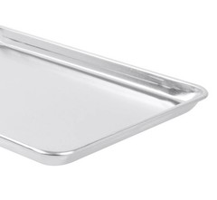 Lot 12 – Choice Half Size 13″ x 18″ 19 Gauge Wire in Rim Aluminum Bun Sheet Pan