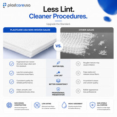 600 2×2 Non Woven Sponges 4-Ply, Non-Sterile Cotton Dental Gauze (3 Pack of 200)
