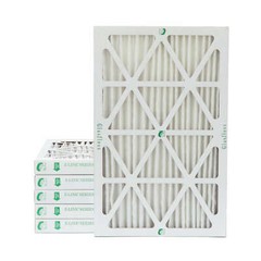Glasfloss ZL 14x25x2 MERV 10 (FPR 7) Pleated Furnace Air Filters. 6 Pack