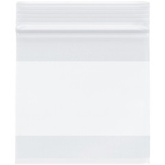 Plymor 4″ x 4″, 2 Mil with White-Block Zipper Reclosable Plastic Bags