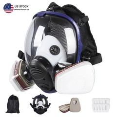 Facepiece Reusable Respirator 15 in 1 Full Face Gas Mask For Painting Spraying