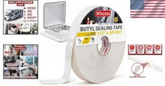 White Butyl Sealant Tape 1/2″ x 30 ft – Airtight & Waterproof Protection