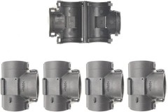Wire Loom Tee Connector Openable Convolute Tubing T Fitting for 1/2″ Conduit (5-