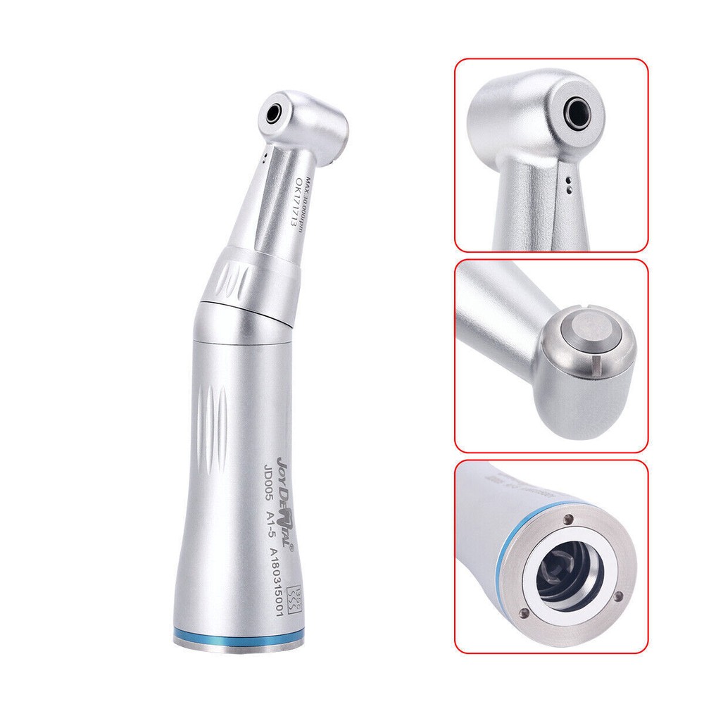 AZDENT Dental Inner Water Spray Contra Angle Air Motor Low Speed Handpiece 4Hole