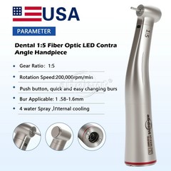 AbDent 1:5 Increasing Contra Angle Fiber Optic Handpiece Turbine