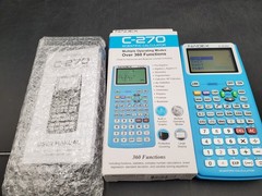 Nadex Light Blue Scientific Calculator Model C-270 New Open Box Ships Free