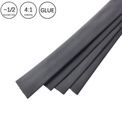 4:1 Heat Shrink Tubing Tube Black Glue Waterproof Dual Wall Wires Wrap