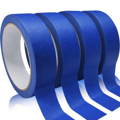 Premium Blue Painters Tape – 4 Rolls, No Residue, Easy Removal for DIY Arts