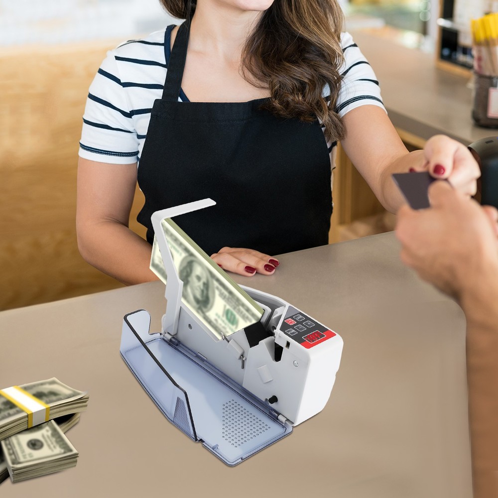 Money Counter Machine Currency Cash Bank Counterfeit Cash Counting Detector