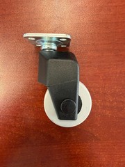 QTY 50 CASTER WHEELS FOR STRYKER OVERBED TABLE – 1-1/2″ DUAL WHEEL CASTER
