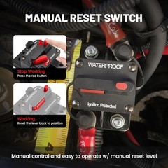RED WOLF 60Amp Circuit Breaker Boat Marine Manual Reset