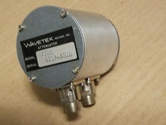Wavetek 7520 Rotary Step Attenuator 75Ohm Type-F(f) Panel Mount S/N: 8517-5310