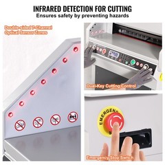 Uimoso 18″ 450mm Paper Cutter Cutting Machine Office Electric Heavy Duty