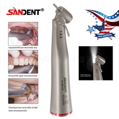 Dental Electric Handpiece 1:4.2 Contra Angle 45 Degree Surgical Fiber Optic USA