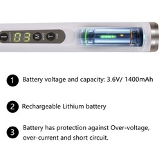 LED Dental Wireless Curing Light 1 Second Cure Lamp 2500mw/cm2 385nm-515nm