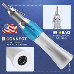 SKYSEA Dental Surgical Straight Handpiece 1:1 NoseCone With External Nozzle Pipe