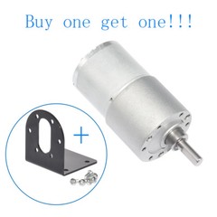 Dia 37mm Gear Motor DC 12V 14 30 40 50 90RPM for Output Shaft 6mm For DIY Hobby