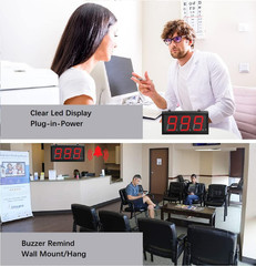 LED Up/Down Counter with Switch Box & Remote Red 4” LED Display (3Digits)