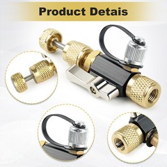 Mega Flow Vacuum Rated Valve Core Removal Tool – 1/4″ System Connection